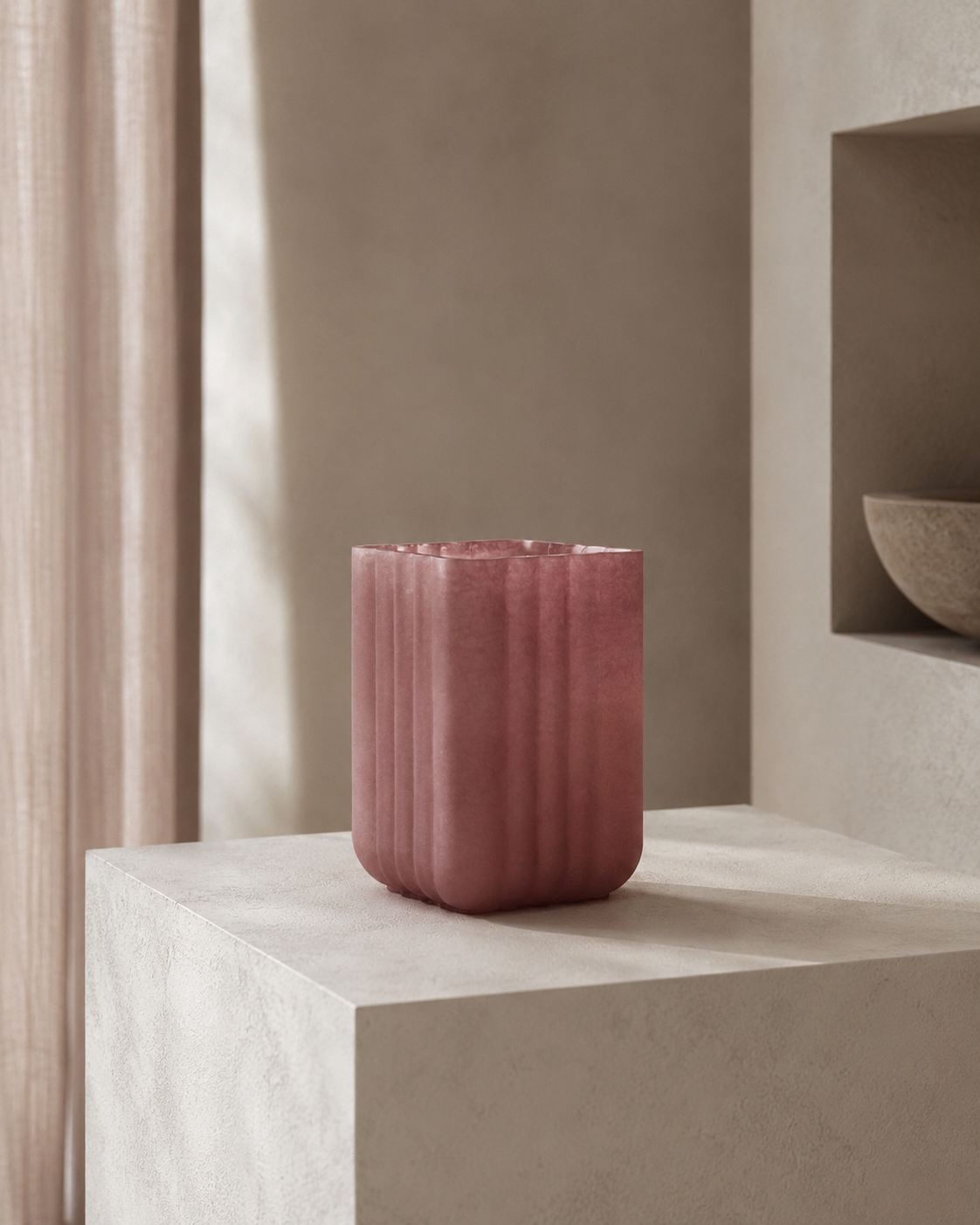 Solara Collection - Reeded Square Vase hover preview